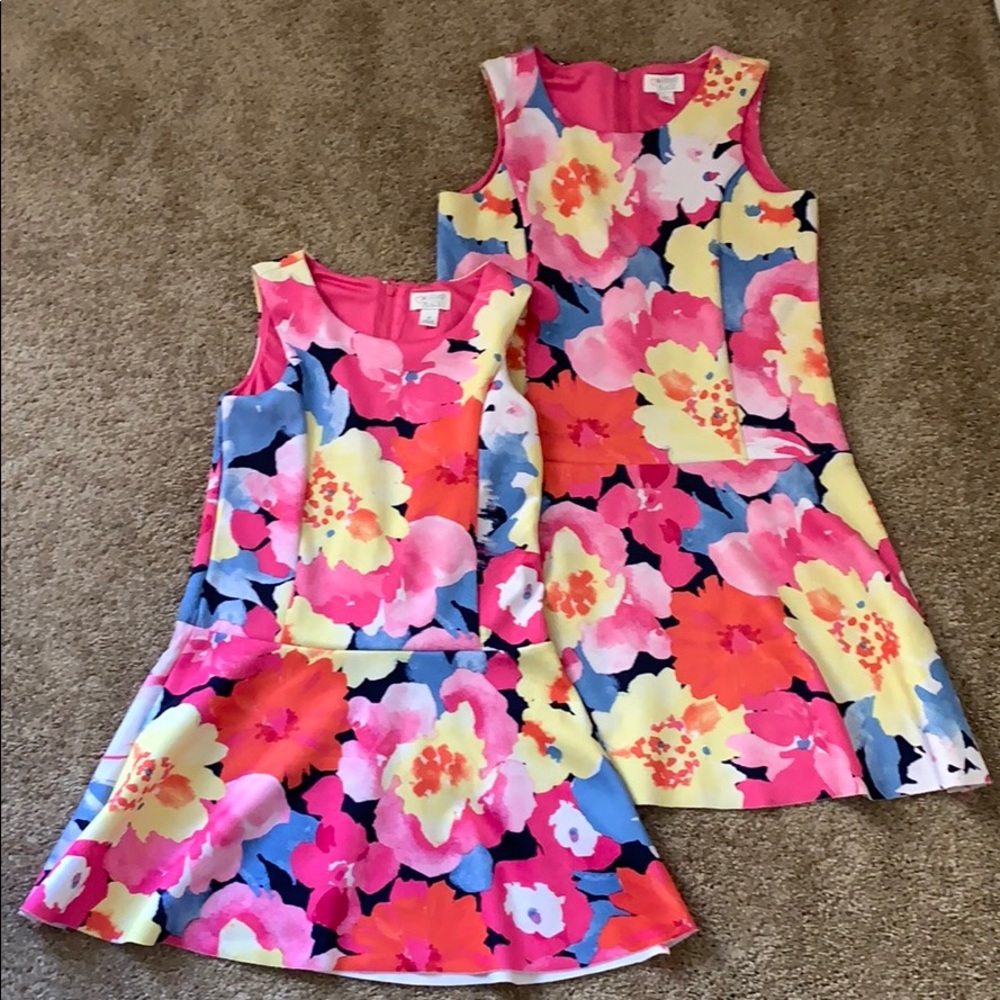 Girls floral tea dress